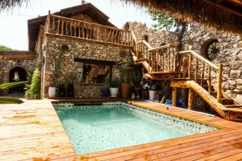 Kayakoy historic stone villa with private pool for sale